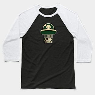 Alien Theory Old Style Green Baseball T-Shirt